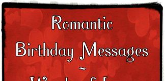 Romantic Birthday Messages ~ Words of Love