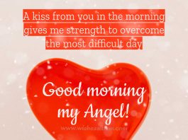 Good morning my Angel