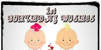 1st birthday wishes to parents