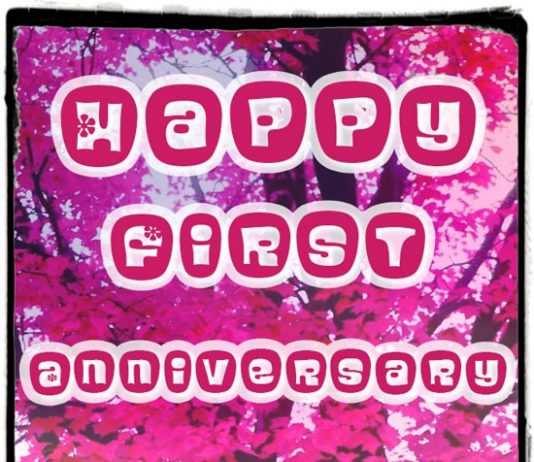 Happy first wedding anniversary
