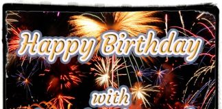 Happy birthday with love laughter and happiness