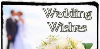 Wedding wishe for friends and congratulation messages