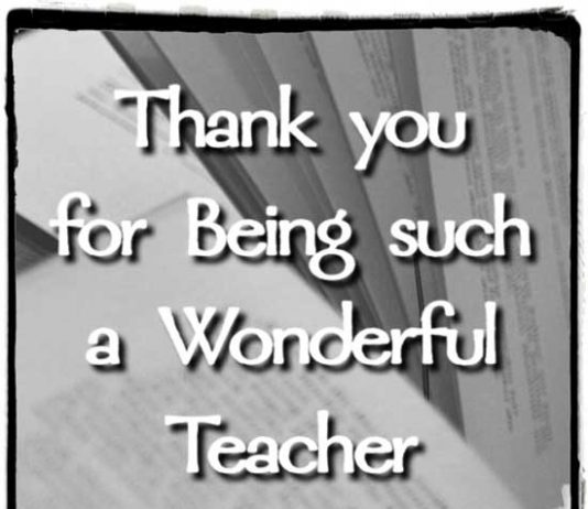 Thank You Notes for Teacher and Appreciation Messages