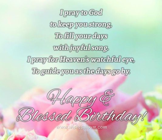 Birthday blessings and prayers - Happy and blessed birthday