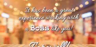 Farewell Messages and Wishes For Boss