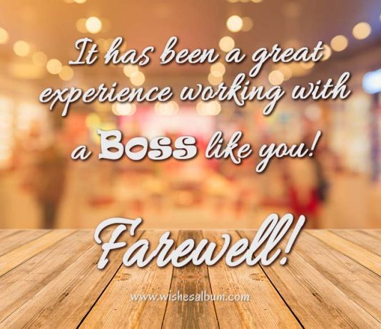 Farewell Messages and Wishes For Boss