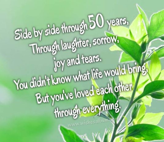 50th wedding anniversary wishes
