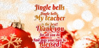 Merry Christmas wishes for Teachers
