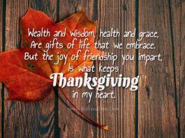 Thanksgiving wishes from my heart