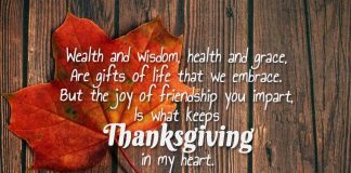 Thanksgiving wishes from my heart