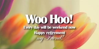 Happy retirement my friend