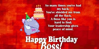 Birthday wishes for boss