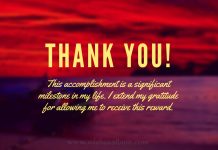 Than you for this award